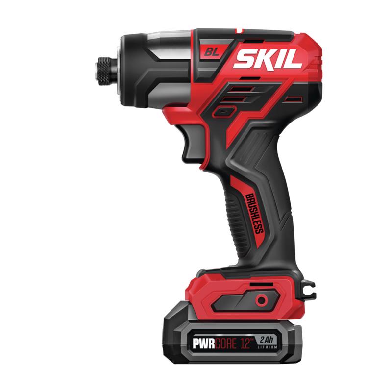 SKIL 12V PWR CORE 1/4 in. Cordless Brushless Impact Driver Kit (Battery & Charger)