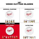 Milwaukee 12 in. D X 1 in. Fine Finish Tungsten Carbide Circular Saw Blade 80 teeth 1 pk