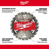 Milwaukee 7-1/4 in. D X 5/8 in. Basic Tungsten Carbide Framing Blade 24 teeth 1 pk