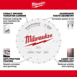 Milwaukee 10 in. D X 5/8 in. Ripping Tungsten Carbide Circular Saw Blade 24 teeth 1 pk