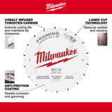 Milwaukee 5-1/2 in. D X 10 mm Tungsten Carbide Framing Blade 18 teeth 1 pk