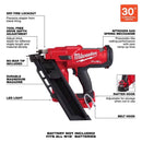 Milwaukee M18 FUEL 18 Volt Brushless 30 deg Framing Nailer