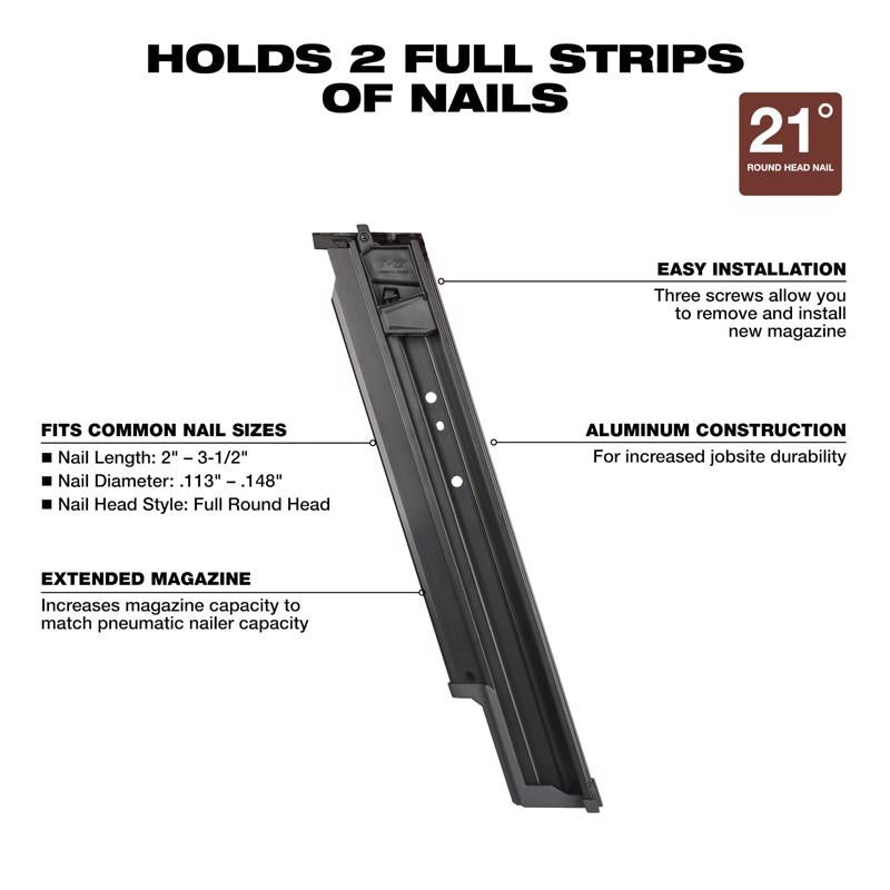 Milwaukee M18 FUEL M18 FUEL 21 deg Extended Capacity Magazine