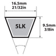 V BELT 5/8"X47"