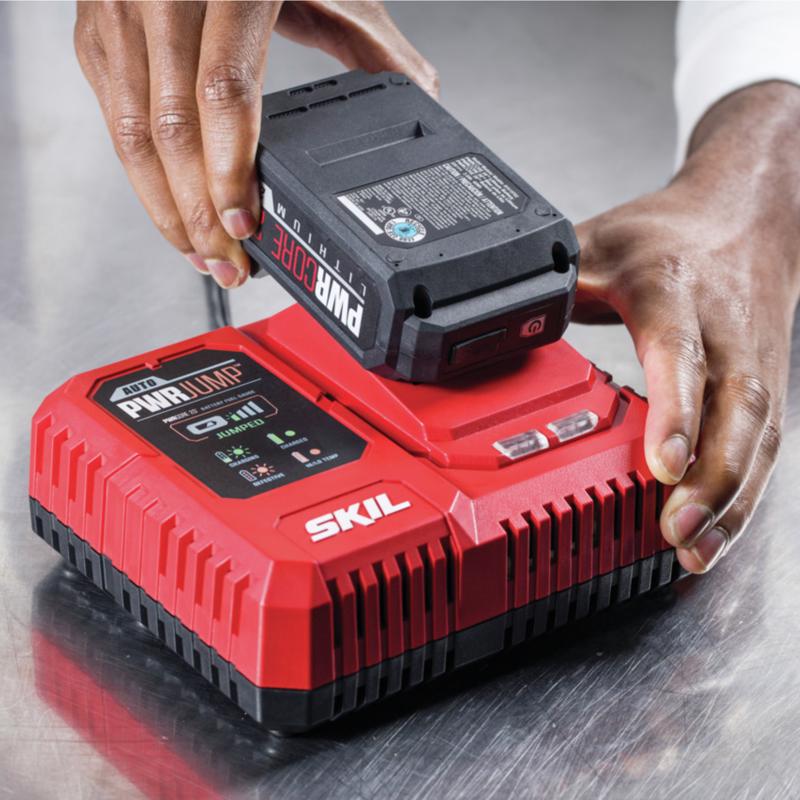 SKIL PWR CORE 20 QC536001 20 V Lithium-Ion Auto PWR JUMP Battery Charger 1 pc