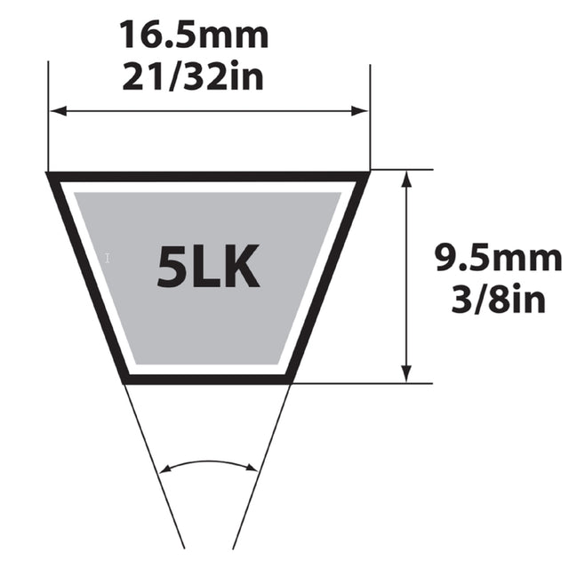 V BELT 5/8"X82"