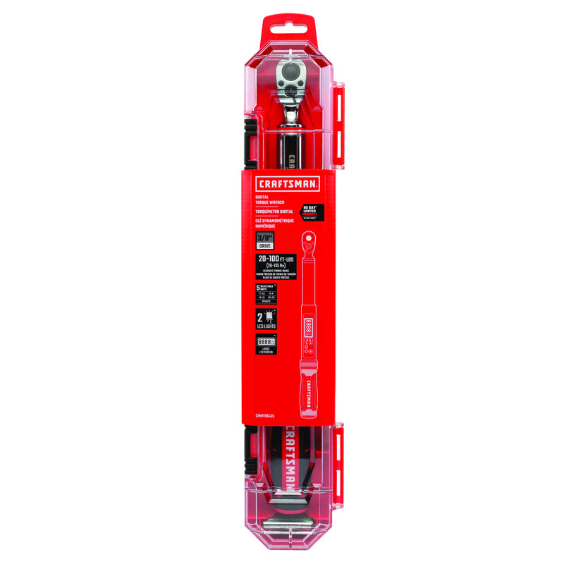 Craftsman 3/8 in. Digital Torque Wrench 16.3 in. L