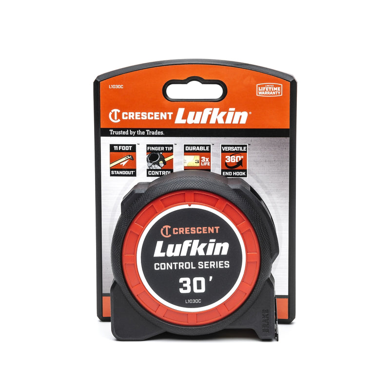 Crescent Lufkin 30 ft. L X 1-3/16 in. W Control Series Tape Measure 1 pk