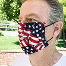 AmeriMask American Flag Face Mask Multicolored 1 pk