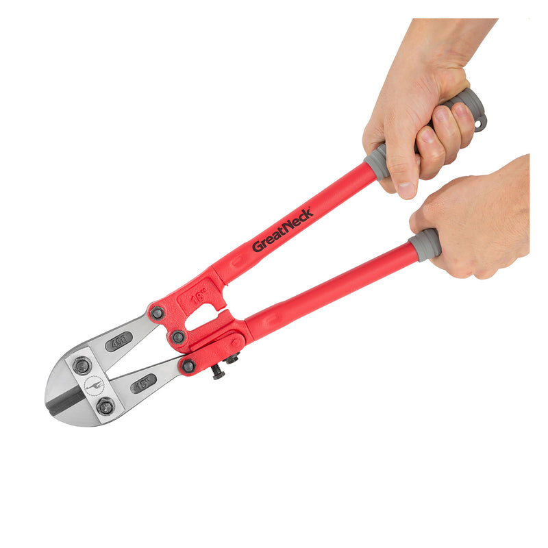 Great Neck 18 in. Bolt Cutter Red/Silver 1 pk