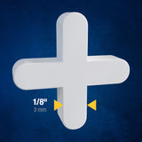 QEP 0.77 in. H X 0.77 in. W X 0.120 in. L Plastic Tile Spacer 500 pc