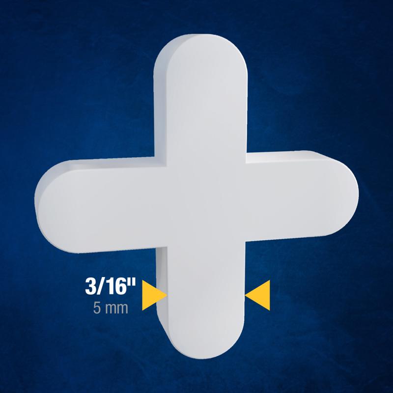 QEP 3/16 in. H X 0.11 in. W Plastic Tile Spacer 300 pc