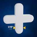 QEP 3/16 in. H X 0.11 in. W Plastic Tile Spacer 300 pc