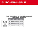 Milwaukee Wrecker 9 in. Carbide Tipped Reciprocating Saw Blade 6 TPI 1 pk