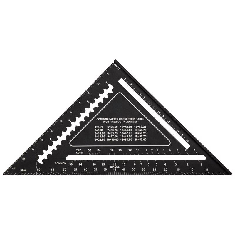 Johnson Johnny Square 12 in. L Aluminum Professional Easy-Read Rafter Square
