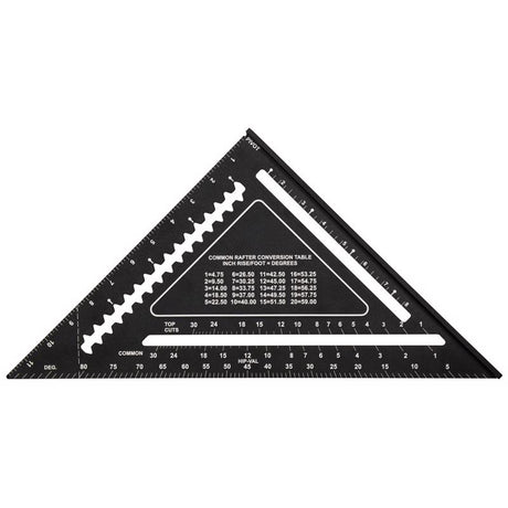 Johnson Johnny Square 12 in. L Aluminum Professional Easy-Read Rafter Square