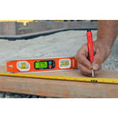 Johnson 10 in. Aluminum Magnetic Programmable Digital Torpedo Level 2 vial