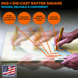 Johnson Johnny Square 7 in. L Aluminum Professional Rafter Square