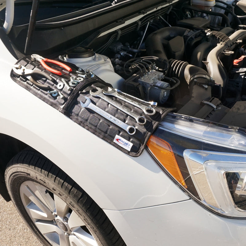 Magnet Source 12-1/2 in. L X 6.75 in. W Black Magnetic Tool Mat 19 lb. pull