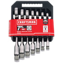 Craftsman SAE Stubby Ratcheting Combination Wrench Set 7 pc