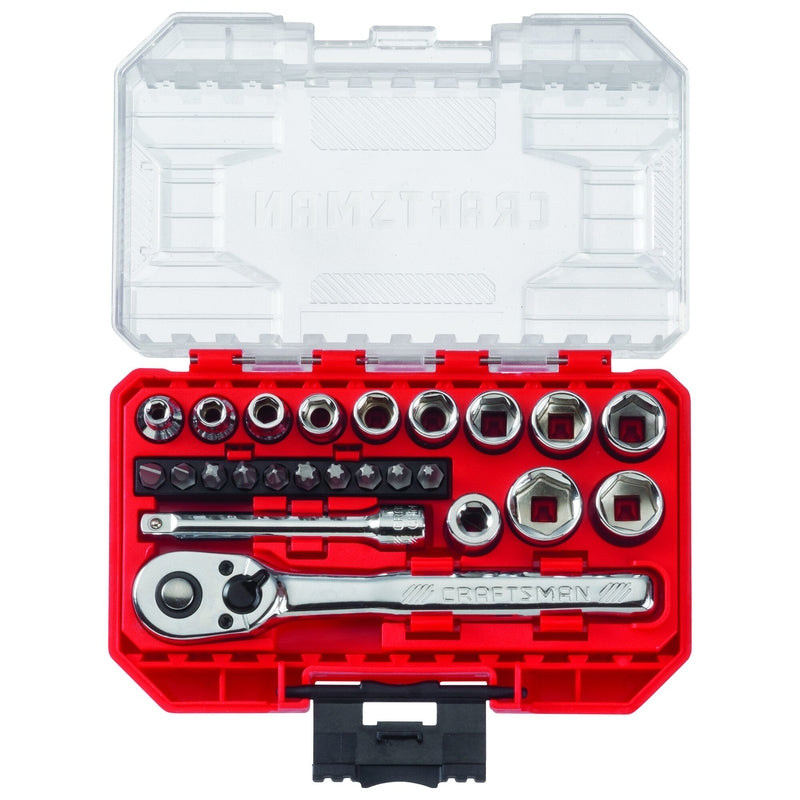 Craftsman 1/4 in. drive Metric 6 Point Mechanic's Tool Set 24 pc