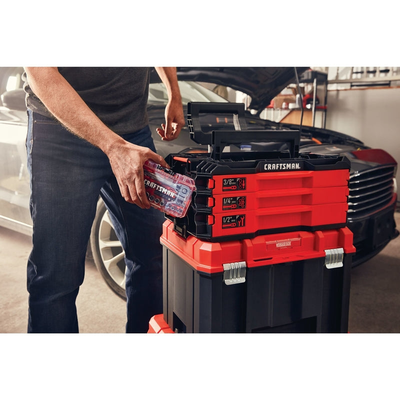 Craftsman 1/4 in. drive Metric 6 Point Mechanic's Tool Set 24 pc