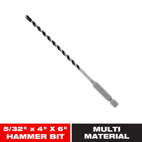 Diablo 5/32 in. X 6 in. L Multi-Material Carbide Tipped Hammer Drill Bit Hex Shank 1 pk