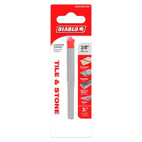 Diablo 3/8 in. X 3-3/4 in. L Carbide Tipped Tile and Stone Drill Bit 3-Flat Shank 1 pk