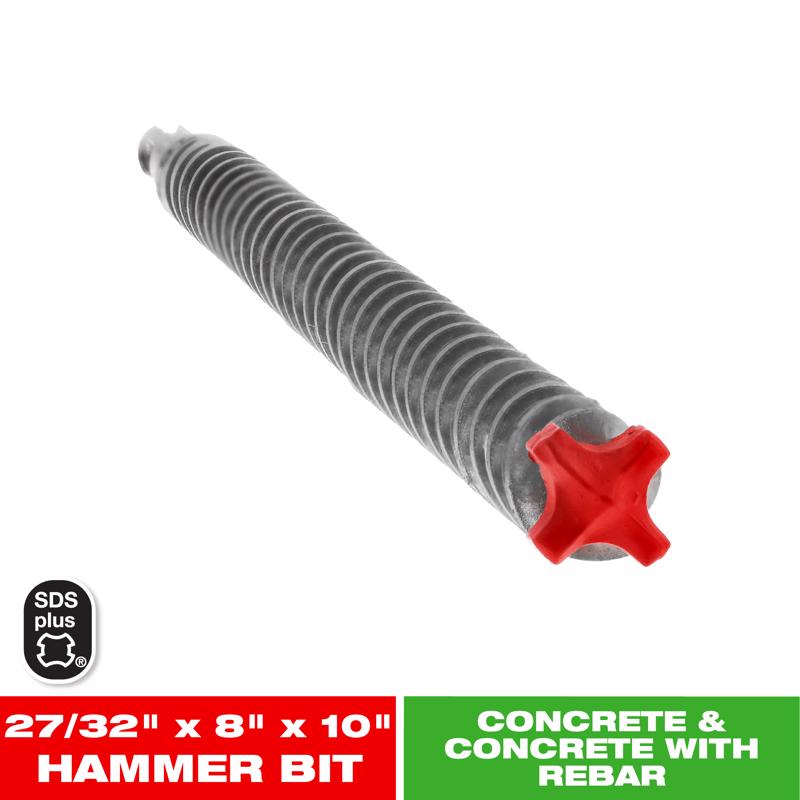 Diablo Rebar Demon 27/32 in. X 10 in. L Carbide Hammer Drill Bit SDS-Plus Shank 1 pk