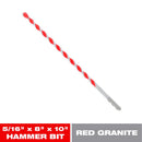 Diablo SPEEDemon 5/16 in. X 10 in. L Carbide Tipped Red Granite Hammer Drill Bit Round Shank 1 pk