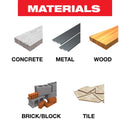 Diablo SPEEDemon Carbide Tipped Red Granite Hammer Bit Set Hex Shank 5 pc