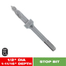 Diablo 1/2 in. Carbide Tipped SDS-Plus Hammer Stop Bit SDS-Plus Shank 1 pk