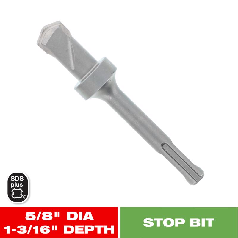 Diablo 5/8 in. Carbide Tipped SDS-Plus Hammer Stop Bit SDS-Plus Shank 1 pk