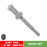 Diablo 5/8 in. Carbide Tipped SDS-Plus Hammer Stop Bit SDS-Plus Shank 1 pk