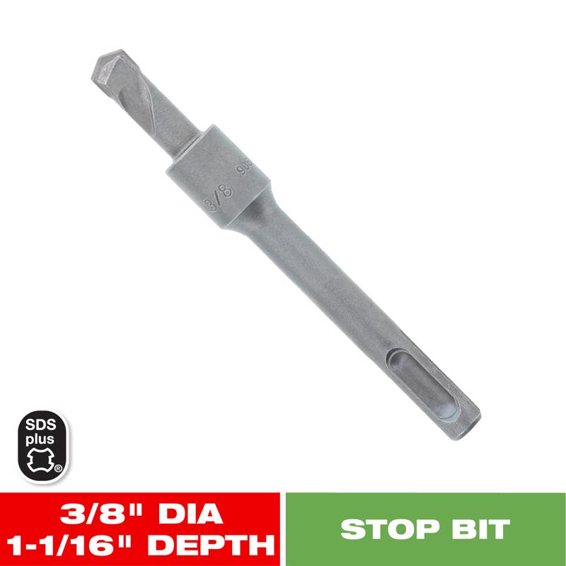 Diablo 3/8 in. Carbide Tipped SDS-Plus Hammer Stop Bit SDS-Plus Shank 1 pk