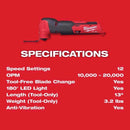 Milwaukee M12 FUEL Cordless Oscillating Multi-Tool Tool Only