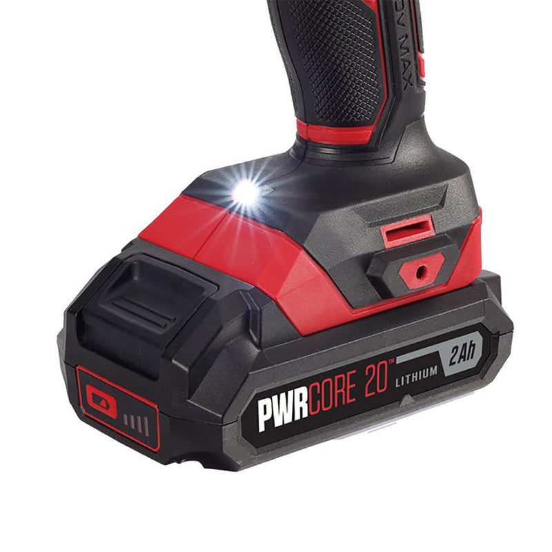 SKIL 20V PWR CORE 20 1/2 in. Brushed Cordless Drill/Driver Kit (Battery & Charger)