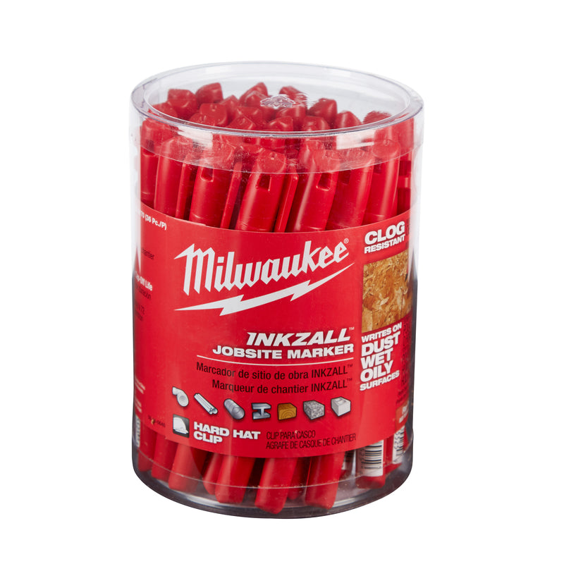 Milwaukee INKZALL Red Fine Tip Jobsite Marker 1 pk