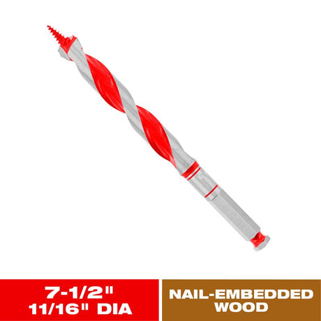 Diablo Dura-Tip 11/16 in. D X 7.5 in. L Auger Bit High Speed Steel 1 pc