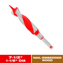 Diablo Dura-Tip 1-1/8 in. D X 7.5 in. L Auger Bit High Speed Steel 1 pc