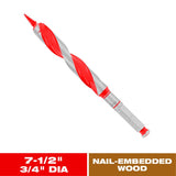 Diablo Dura-Tip 3/4 in. D X 7.5 in. L Auger Bit High Speed Steel 1 pc