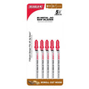 Diablo 3-1/4 in. Bi-Metal T-Shank Scroll Cut Wood Jig Saw Blade 20 TPI 5 pk