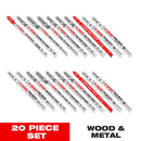 Diablo 0 in. T-Shank Fiber Cement & Plaster Jig Saw Blade Set 20 pc