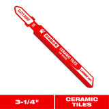 Diablo 3-1/4 in. Carbide Grit T-Shank Ceramic Tile & Glass Jig Saw Blade 1 pk