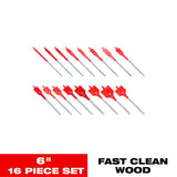 Diablo 6 in. L High Speed Steel Clean Wood Spade Bit Set Hex Shank 16 pc