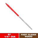 Diablo 1/4 in. X 6 in. L High Speed Steel Clean Wood Spade Bit Hex Shank 1 pk