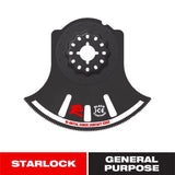 Diablo Starlock 3-1/2 in. X 3-1/2 in. W Bi-Metal Semi-Circle Oscillating Blade General Purpose Cuts