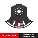 Diablo Starlock 3-1/2 in. X 3-1/2 in. W Bi-Metal Semi-Circle Oscillating Blade General Purpose Cuts