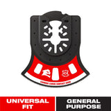 Diablo 2-3/4 in. X 2-3/4 in. W Carbide Semi-Circle Oscillating Blade General Purpose Cuts 1 pk