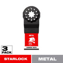 Diablo Starlock 1-1/4 in. W Carbide Oscillating Blade Metal 3 pk